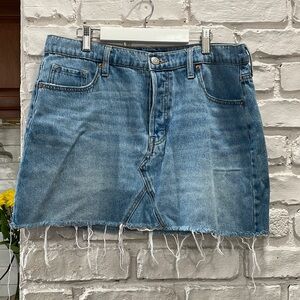 Distressed Denim Skirt (S12)